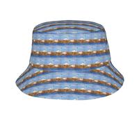 Fgwaauh Sombrero unisex de moda con diseño de flamenco rosa en el agua, sombrero de playa, sombrero de pesca estético para hombres, mujeres y adolescentes