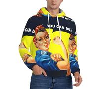 Fgwaauh Sudadera con capucha para hombre, con forro grueso, bolsillo canguro, resistente al viento, cálida, atlética, Negro, 3XL