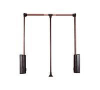 FGXHHS Barra de Armario Ajustable y abatible: Percha de Ropa bidireccional Que Ahorra Espacio para una organización eficiente del Armario y máximas soluciones de Almacenamiento.