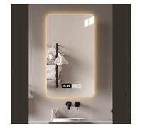 FGXHHS Espejo de baño con LED, retroiluminado, Espejo de tocador Moderno e Inteligente, con Sensor táctil/Almohadilla antivaho, Luces Ajustables (A, 75 x 100 cm / 29,5 x 39,4 Pulgadas)