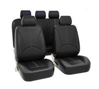 FGYLS Coche Fundas Asiento para Alfa Romeo 147 937 147 5-Door 147 3-Door GTA JTD TS 5Seats,Cómodas Transpirables Fundas Asiento Tela Lavable Asientos Delanteros Traseros Fundas Asiento,Black