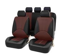 Coche Fundas Asiento para Alfa Romeo 147 937 147 5-Door 147 3-Door GTA JTD TS 5Seats,Cómodas Transpirables Fundas Asiento Tela Lavable Asientos Delanteros Traseros Fundas Asiento,BlackBrown