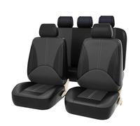 FGYLS Coche Fundas Asiento para Alfa Romeo 147 937 147 5-Door 147 3-Door GTA JTD TS 5Seats,Cómodas Transpirables Fundas Asiento Tela Lavable Asientos Delanteros Traseros Fundas Asiento,BlackGrey