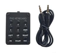 FH-2 - Teclado de control remoto para Yaesu FTDX-9000 5000 FT-950 450 891 991, teclado externo con memoria de voz y botones cursor, ABS negro