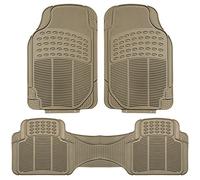 FH Group - Alfombrilla para Coche F11306BLACK de Alta Resistencia, 3 Piezas, Color Negro (se Puede Cortar a Medida)