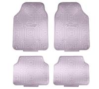 FH Group Alfombrillas de Goma metálica Resistentes para automóviles, Juego Completo de Ajuste Universal, Resistentes al Clima, Alfombrillas recortables para la mayoría de sedán, SUV, Camiones, Color