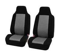 FH Group Automotive Car Seat Covers Gray Interior Front Seats Only Accessories High Back Combo Classic Cloth Car Seat Cover Front Set Universal Fit Cars Trucks and SUV Car Interior Accessories