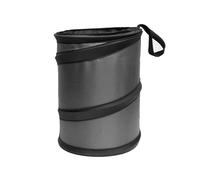 FH Group Automotive Waterproof Portable Plegable Pequeo basura El contenedor de basura se adapta a la mayora de los SUV y camiones de los autos gri