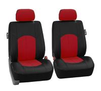 FH Group Car Seat Covers Highest Grade Faux Leather Seat Covers Airbag Compatible Red Automotive Seat Cover Front Seats Only with Gift Universal Fit I