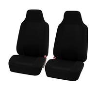 FH GROUP Delantero Juego de Fundas para Asientos de Coche, Color Negro
