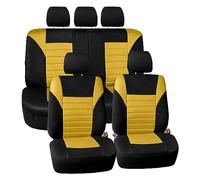 FH Group FB068PURPLE115 - Funda Universal para Asiento de Coche (Compatible con airbag y Banco Trasero Dividido con diseño de Tejido de Malla 3D de Primera Calidad), Color Morado