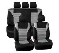 FH Group FB068PURPLE115 - Funda Universal para Asiento de Coche (Compatible con airbag y Banco Trasero Dividido con diseño de Tejido de Malla 3D de Primera Calidad), Color Morado