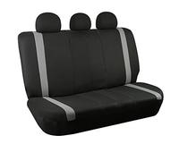 FH GROUP Funda de Asiento de Coche para Tela de Asiento Trasero, Fundas de Asiento Trasero de Ajuste Universal para automóviles con Banco Dividido Trasero, Protector de Asiento de Coche para Perros,