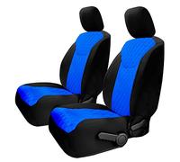 FH Group Fundas de Asiento Personalizadas para Jeep Wrangler JK de 4 Puertas para años 2007-2018, Juego de Fundas de Asiento Delantero de Neopreno y Neosupreme Resistentes al Agua, Color Azul