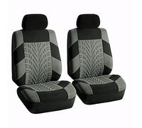 FH Group Juego de Fundas de Asiento de Coche de Tela Asiento de Coche con Respaldo bajo con reposacabezas extraíble, Ajuste Universal, Compatible con Bolsa de Aire para SUV,