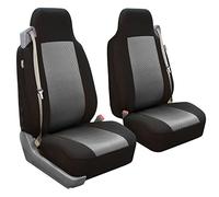 FH Group Juego de Fundas de Asiento de Coche de Tela para Asientos Delanteros, 1 Pieza, Ajuste Universal, Lavable, para SUV, sedán, Furgoneta, Color Gris