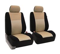 FH GROUP Juego de Fundas de Asiento Delantero de automóvil de Malla de Aire 3D para Asientos de Respaldo bajo con reposacabezas extraíbles, Ajuste Universal, compatibles con Bolsa de Aire para SUV,
