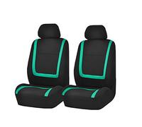 FH GROUP Juego de Fundas de Asiento Delantero de automóvil en Tela - Fundas de Asiento de Coche para Asientos de Respaldo bajo con reposacabezas extraíble, Ajuste Universal, Fundas de Asiento de