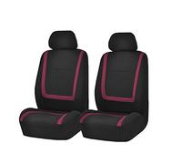 FH Group Juego de Fundas de Asiento Delantero de Tela para Asientos de Coche de Respaldo bajo con reposacabezas extraíble, Ajuste Universal, Fundas de Asiento de automóvil, Funda de Asiento de Coche
