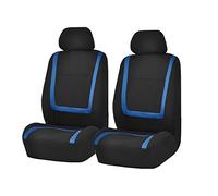 FH GROUP Juego de Fundas de Asiento Delantero de Tela para Asientos de Coche de Respaldo bajo con reposacabezas extraíble, Ajuste Universal, Fundas de Asiento de automóvil, Fundas de Asiento Lavables