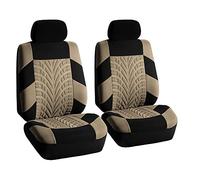 FH Group Juego de Fundas para Asientos Delanteros de automóvil, de Tela, Asientos de Respaldo bajo con reposacabezas extraíbles, Ajuste Universal, compatibles con Bolsa de Aire