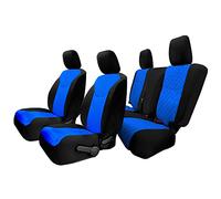 FH GROUP Neosupreme - Juego Completo de Fundas de Asiento de automóvil de Ajuste Personalizado para Jeep Wrangler JK 4DR 2007-2018, 1ª/2ª Fila, Resistentes al Agua, Color Azul