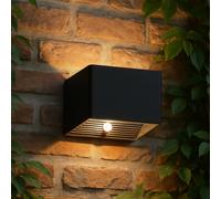 FH Lighting Aplique de pared LED Magnetics, negro, USB, detector de movimiento
