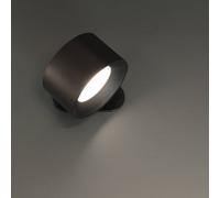 FH Lighting Aplique de pared LED recargable Magnetics, negro, CCT, con imán