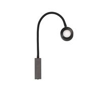 FH Lighting Foco de pared LED recargable Magnetics flex, negro, atenuable, CCT
