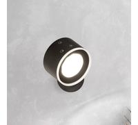 FH Lighting Foco de pared LED recargable Magnetics, negro, atenuable, RGBW