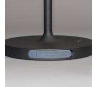 FH Lighting Lámpara de mesa LED con batería Flus, negro/blanco