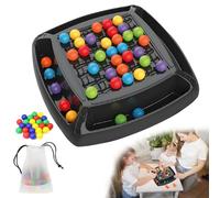 FHBHJNATC Juego de Mesa de Eliminación de Bola de Arco Iris, Elimination Board Game, Chessboard Intelectual, Desarrollo del Cerebro de Los Niños, Juegos de Rompecabezas, Juegos de Mesa Familiares (48)