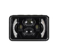 FHCBUTAE 4x6 Pulgadas 9-30V 45W LED Faro Cuadrado Señal De Giro DRL Luz De Conducción Para TW200 DT 125 RE Faro Delantero(1 piece 2)