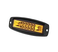 FHCBUTAE Barra Luces LED Trabajo 12 V Y 24 V Para Todoterreno ATV UTV UAZ, Montaje Empotrado Faro Antiniebla, Barra LED, Haz Combinado, Luces Trabajo 18 Cm(1 Piece Yellow)