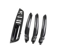 FHCBUTAE Embellecedor Interior De La Manija De La Puerta Delantera Y Trasera Para X5/X6 E70/E71 2007-2014 Volante A La Izquierda(Carbon Fibre 4PCS)