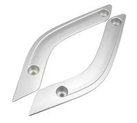 FHCBUTAE Manija Interior Coche 1 Par Cubiertas Manija Puerta Interior Coche Para Jeep Para Wrangler JK 2011-2017(Plata)