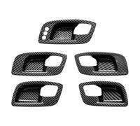 FHCBUTAE Manija Interior Coche 5 Piezas Manijas Puerta Interior Coche Cubierta Cuenco Marco Decorativo Para Dodge Para Cargador 2011-2021