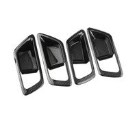 FHCBUTAE Manija Interior Coche ABS Cromado Manija Puerta Interior Coche Cubierta Cuenco Pegatina Decorativa Embellecedora Para Toyota Para CHR Para C-HR 2016-2018 2019 2020(Carbon fiber black)