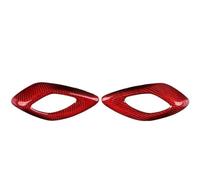 FHCBUTAE Manija Interior Coche Cubierta Adhesiva Para Manija Puerta Interior Coche Fibra Carbono Dura Para Chevrolet Para Camaro 2016 2017 2018 2019 2020 2021 2022 2023(Red)