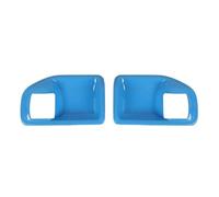 FHCBUTAE Manija Interior Coche Manija Puerta Interior 2 Puertas Cubierta Decorativa Pegatina Embellecedora Para Jeep Para Wrangler JK 2011-2017(Blue 1)