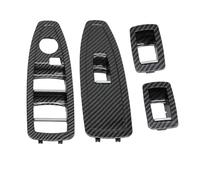 FHCBUTAE Manija Interior Coche Panel Interruptor Ventana Panel Embellecedor Puerta Interior Para 1 3 4 Series F20 F30 F31 F34 F35 F36(4-piece set 2)