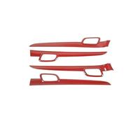 FHCBUTAE Manija Interior Coche Para Jeep Para Grand Cherokee 2011-2020 Compartimento Central Para Coche Panel Manija Puerta Interior Decoración Cubierta Embellecedora(Red Carbon Look 2)