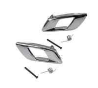 FHCBUTAE Moldura interior de la manija de la puerta para Mazda BT-50 2012 2013 2014 2015 2016 2017 2018 2019 2020 (gris y negro)(1 Pair Chrome)