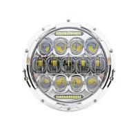 FHCBUTAE Para CB 400 500 1300 Motocicletas De 7 Pulgadas Faro LED Luz Alta Y Baja H4 Faro Delantero(Sliver 75W)