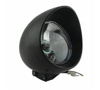 FHCBUTAE Para Steed Para Shadow 6,5 En Faros Delanteros Motocicleta Cromados Faro Delantero(Black)