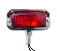 FHCBUTAE Para Suzuki 4,4 Pulgadas Faro De Motocicleta Halógeno Cuadrado Universal Faro Delantero(Red)