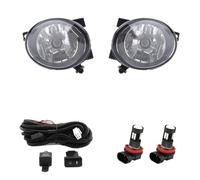 FHCBUTAE Rejilla Protectora Para Faros Antiniebla De Para VW Para Jetta 6 MK6 Para Golf 6 Para Caddy Para Touran Para Tiguan(Light and Wires)