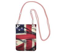 FHEBNDS Bolsos cruzados con la bandera del Reino Unido para mujer, bolso pequeño de viaje para teléfono celular, monederos para hombre, color rosa