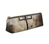 FHEBNDS Increíble bolsa de maquillaje para cancha de baloncesto para mujeres y hombres, estuche grande para lápices estéticos, monedero, bolsa de cosméticos de piel con cremallera, organizador de