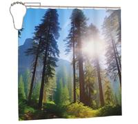 FHEDVBN National Parks - Cortinas de ducha para decoración de baño, cortinas de baño impermeables, resistentes y gruesas, con 12 ganchos, lavables a máquina, 72 x 72 pulgadas